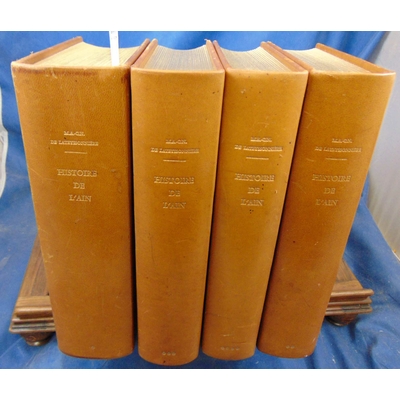 Lateyssonniere  : Recherches Historiques sur le Département de l'Ain. ( 4 volumes )...