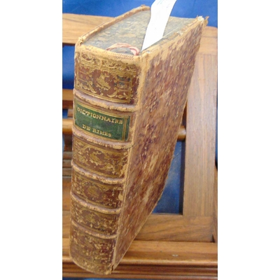 Richelet  : Dictionnaire des rimes 1781...