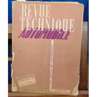 : revue technique automobile dec. 1950 peugeot 201 M - 301...