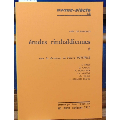 collectif  : Amis de Rimbaud. études rimbaldiennes...