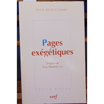Beauchamp  : Pages exégétiques...