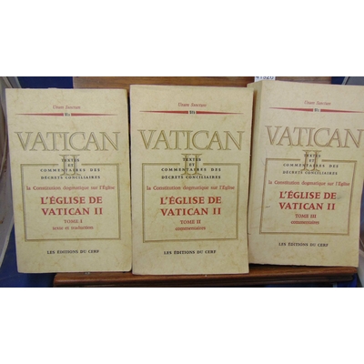 : L'église de Vatican II. tome 1-2-3...