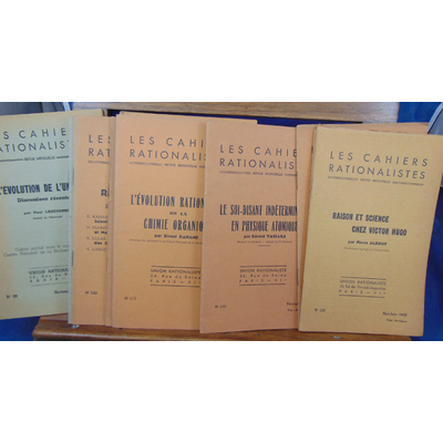 : 13 N° Les cahiers rationalistes  de 1947 à 1952...