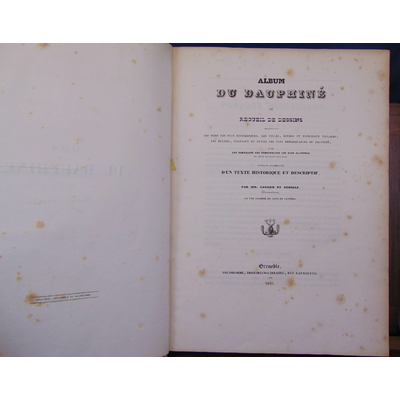 Cassien  : Album du Dauphiné 1ere année 1835 (48 lithographies) ...