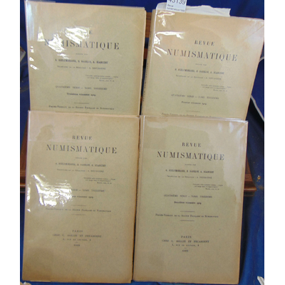 Barthélemy  : Revue numismatique 1909 (complet  des 4 trimestres )...