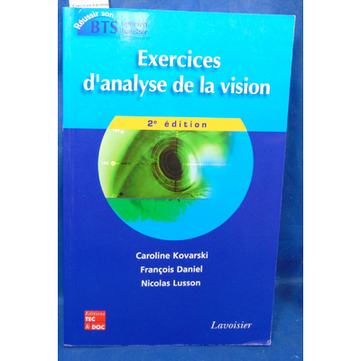 Kovarski  : Exercices d'analyse de la vision. 2e édition...