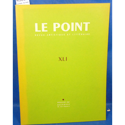 Fano  : Le Point,  XLI Avril 1952...