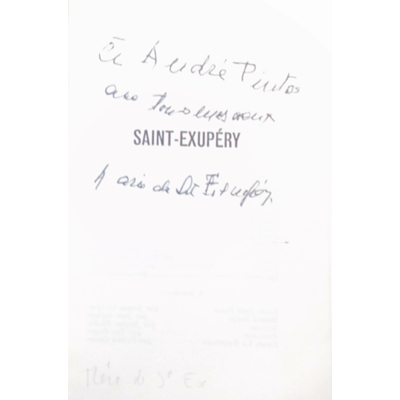 Chevrier  : Saint Exupéry...