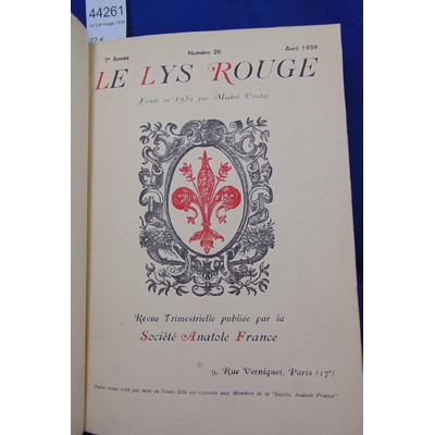 Corday  : Le Lys rouge 1939...