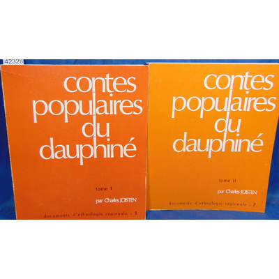Joisten  : Contes populaires du Dauphiné. tome 1 et 2...