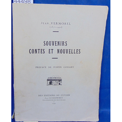 Vermorel  : Souvenirs contes et nouvelles...