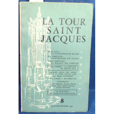 : La tour Saint Jacques  8 Janv - Fév. 1957...