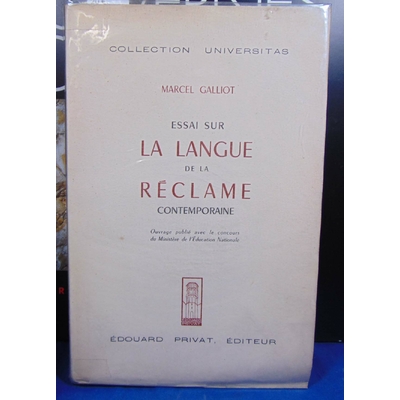Galliot  : Essai sur la langue de la réclame...