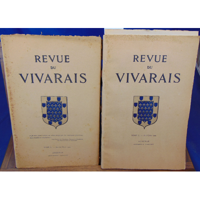 : 2 N° Revue du Vivarais 1944  Janvier Mars  /  Avril juin...