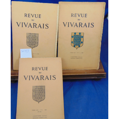 : 3 N° Revue du Vivarais 1949 complet Tome LIII  N°1 2 3...