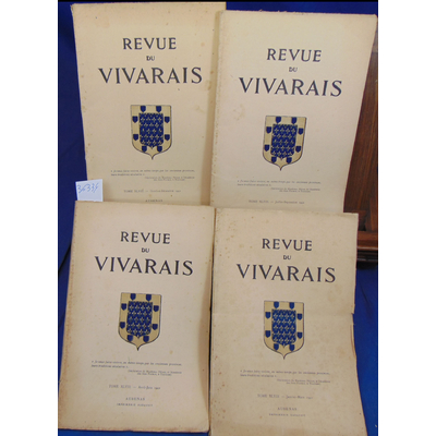 : 4 N° Revue du Vivarais 1942 Tome XLVIII Janvier Mars  /   Avril juin / Juil. Sept / Oct décembre...