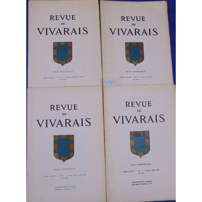 : 4 revues Du Vivarais 1973 N°1 / 2 / 3 / 4...
