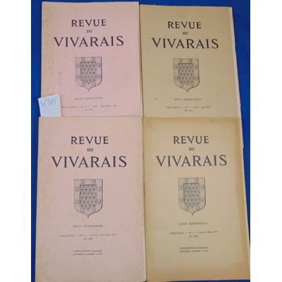 : 4 revues Du Vivarais 1975 N°1 / 2 / 3 / 4...