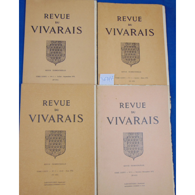 : 4 revues Du Vivarais 1972 N°1 / 2 / 3 / 4...