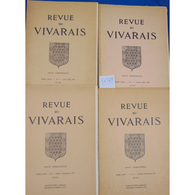 : 4 revues Du Vivarais 1971 N°1 / 2 / 3 / 4...