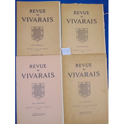 : 4 revues Du Vivarais 1976 N°1 / 2 / 3 / 4...