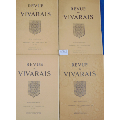 : 4 revues Du Vivarais 1964 N°1 / 2 / 3 / 4...