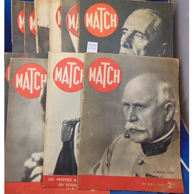 : 11 N° de la revue Match 1939-1940...