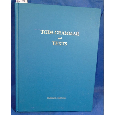 emeneau  : Toda grammar and text...