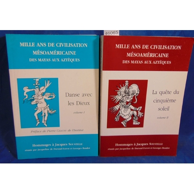Soustelle Jacques Soustelle : Mille ans de civilisations mésoaméricaines.Tome 1 et 2...