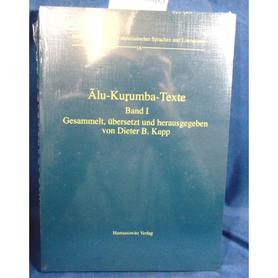 Kapp Dieter : Alu-Kurumba-Texte...