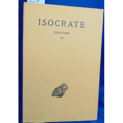 Isocrate  : discours IV...