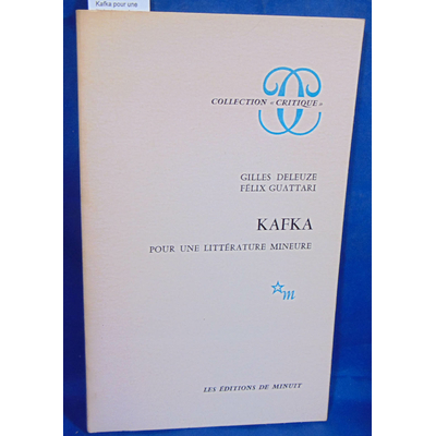 Deleuze  : Kafka pour une littérature mineure...