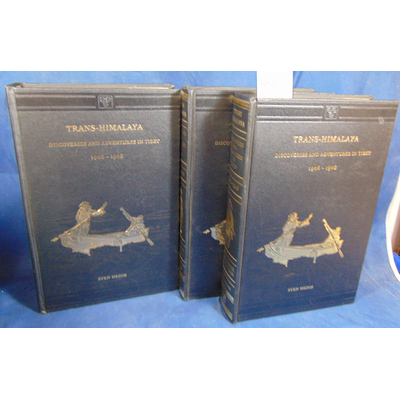 Hedin  : Trans Himalaya: Discoveries and Adventures in Tibet par 
Sven Hedin. 3 tomes...