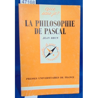 Brun  : La philosophie de Pascal . Par Jean Brun...