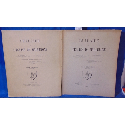 Rouquette  : Bullaire de l'église de MagueloneTome 1 1030-1216 Tome 2 1216-1303...