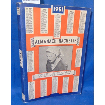 : almanach Hachette 1951...