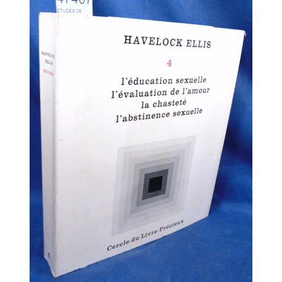 ELLIS  : ETUDES DE PSYCHOLOGIE SEXUELLE Tome 4 Par ELLIS Havelock...