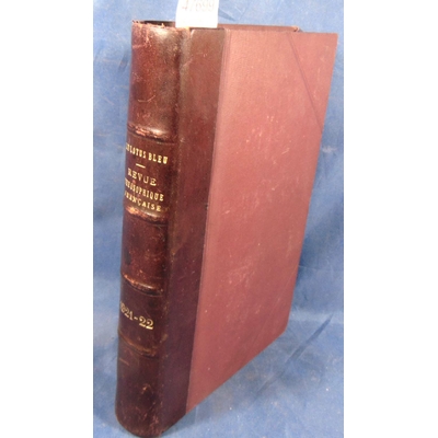 Blavatsky  : Le Lotus bleu. Revue théosophique 1921-1922 (Mars 1921 à fév. 1922)...
