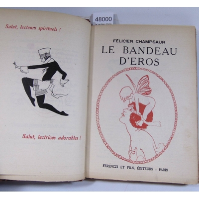 Champsaur  : Le bandeau d'eros. Dessins de Jaquelux et Kirchner...
