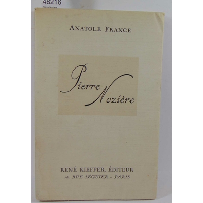 France  : Pierre Noziere. . Eaux-fortes de Vigoureux ( René Kieffer éditeur)...