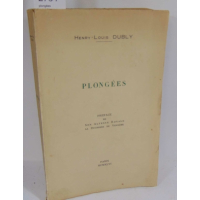 Dubly henri-louis : plongées...
