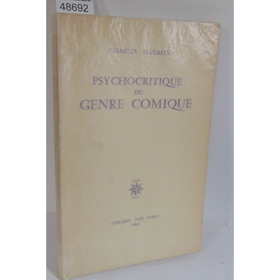 Mauron  : Psychocritique du genre comique...