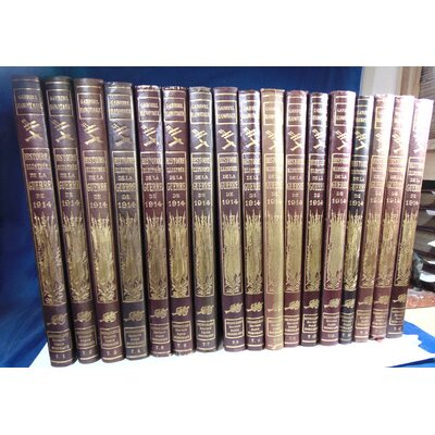 Hanotaux  : Histoire illustrée de la Guerre de 1914 (série complète 17 vol. )...