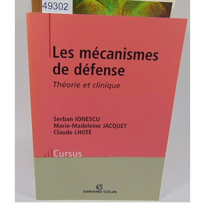 Serban  : les mécanismes de défense - théorie et clinique. Serban Ionescu, Claude Lhote, Marie-Madeleine Jacqu