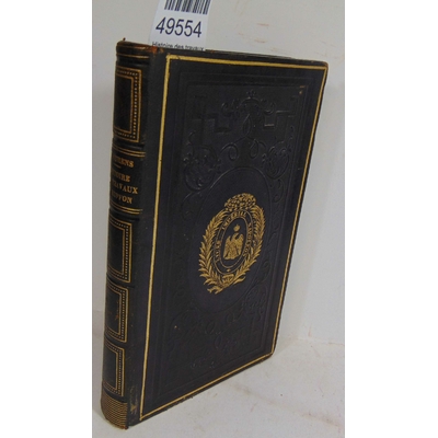 Flourens  : Histoire des travaux et des idées de Buffon. (beau cartonnage Lycée impériale Napoleon )...