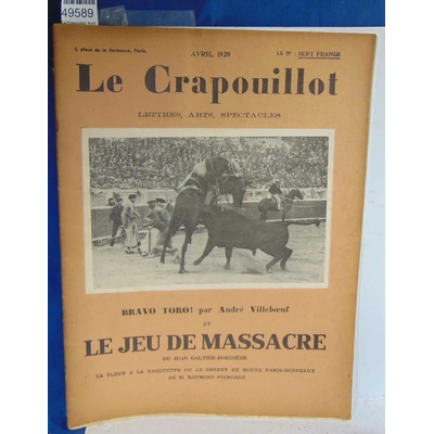 : Le Crapouillot  Avril 1929...