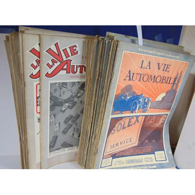: Lot de 58 N°  Revue la vie automobile  de 1930 à 1937...