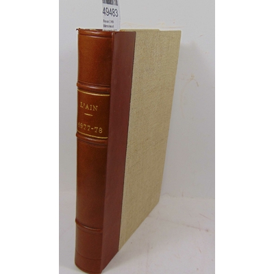 : Revue L'AIN  Mémoires et documents 1977 1978 (8 N°)...
