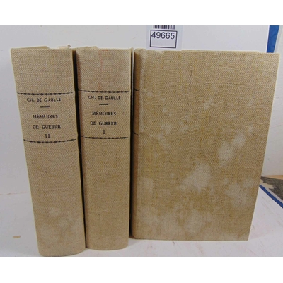 Gaulle  : Mémoires. 3 vol. EO N° sur Alfa cellunaf (8433)...