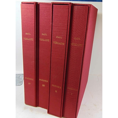 Verlaine  : Oeuvres poétiques.  Tome 1 : Pöemes saturniens, fêtes galantes, la bonne chanson, romances sans pa
